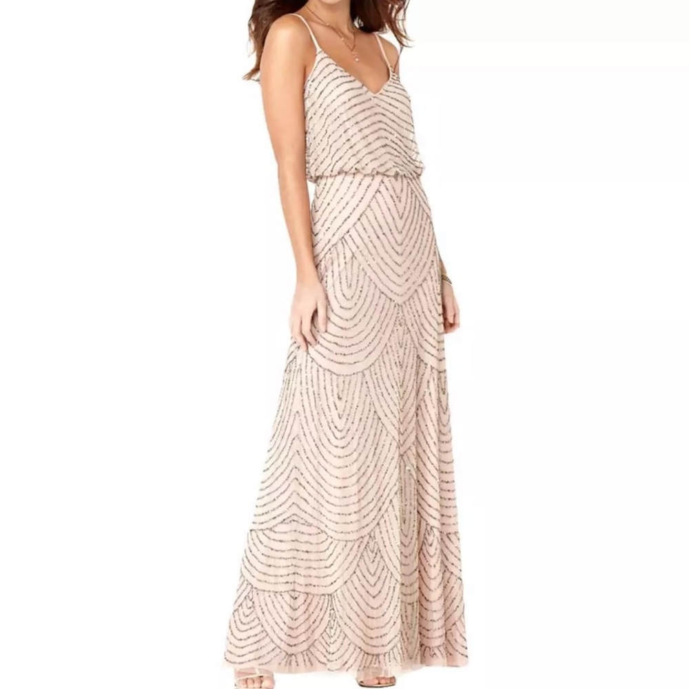 CLOSET CLOSING! LAST CHANCE
! Adrianna Papell  Beaded Blouson Gown size 6 $260 - Picture 2 of 9
